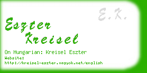 eszter kreisel business card